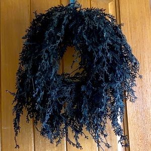 Halloween Grandinroad Black Cedar Spooky Halloween Wreath